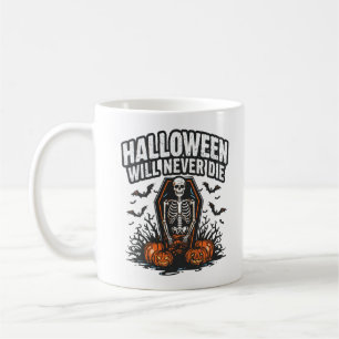 Mug Halloween ne mourra jamais - Éffrayant Horreur des