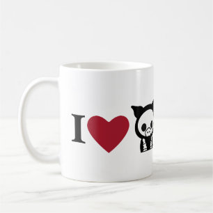 Mug Halloween porcin squelettique