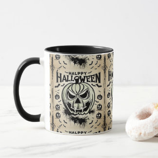 Mug halloween poster illustrator