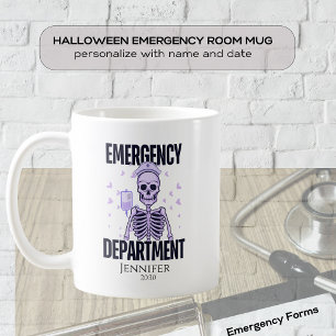 Mug Halloween Skeleton Service d'urgence Médicale
