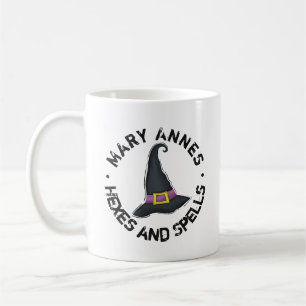 Mug Halloween sorcière Whimsical mignonne Typographie