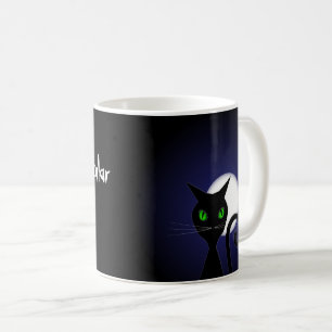 Mug Halloween Spécial Lune et Chat