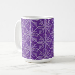 Mug Halloween Spider Webs en violet et blanc