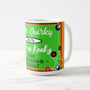 Mug Halloween Spider Webs Green Orange Nom