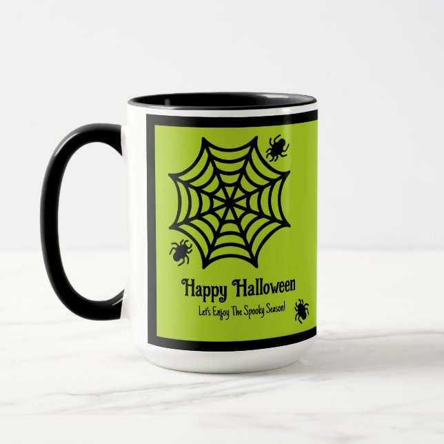Mug Halloween Spiderweb personnalisé (Gauche)