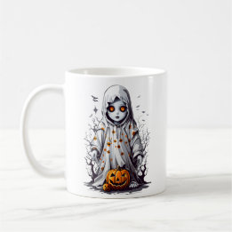Mug Halloween Spooky Haunted Eerie Doll
