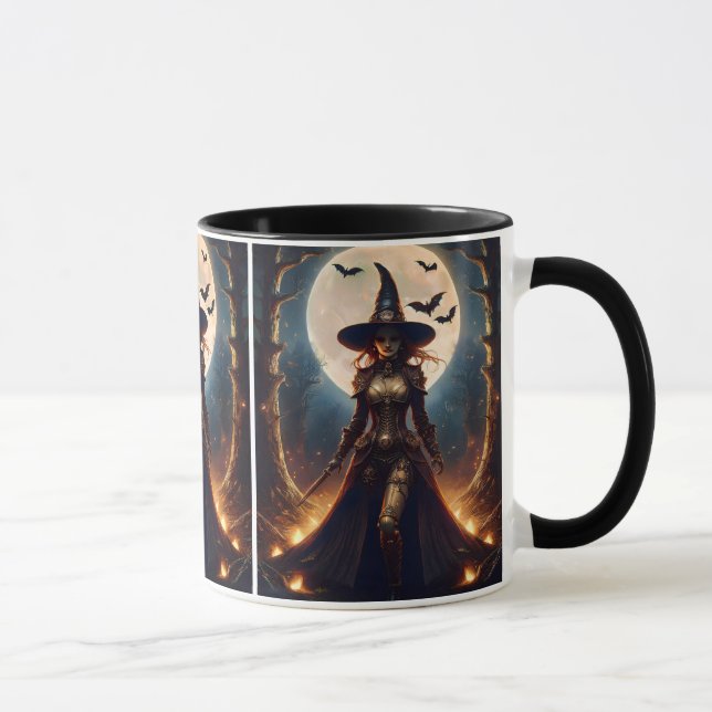 Mug Halloween Steampunk Forest Witch (Droite)