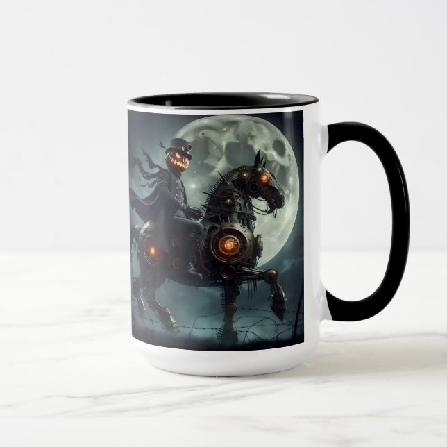 Mug Halloween Steampunk Horseman sans tête (Droite)