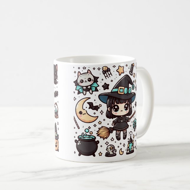 Mug Halloween style Anime (Devant droit)