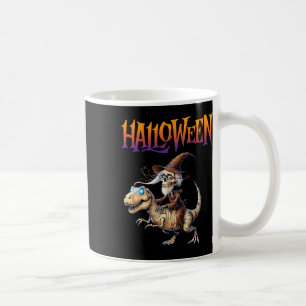 Mug Halloween T-rex Skeleton Ride