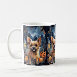 Mug Halloween Terrier Australien Avec Citrouilles Effr
