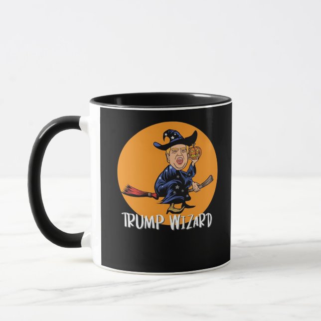Mug Halloween Trump Wizard Funny Classic (Gauche)