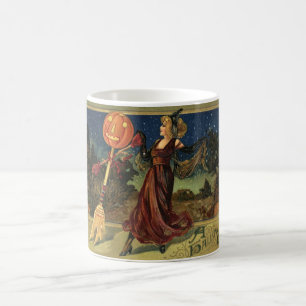 Mug Halloween vintage, Belle Sorcière dansante