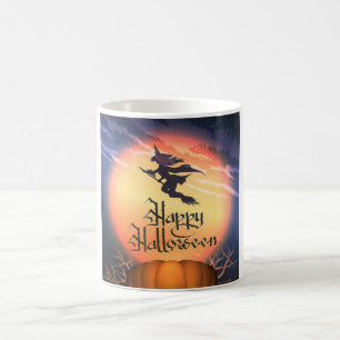 Mug Halloween Volant Sorcière Citrouille de salle de c