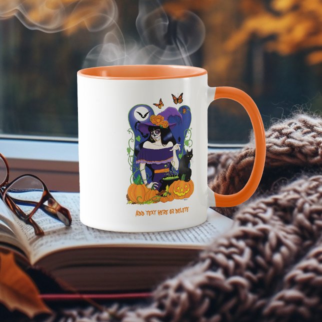 Mug Halloween Witch Sugar Skull (Créateur téléchargé)