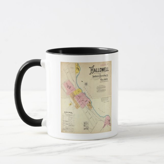 Mug Hallowell, comté de Kennebec et Maine (Gauche)