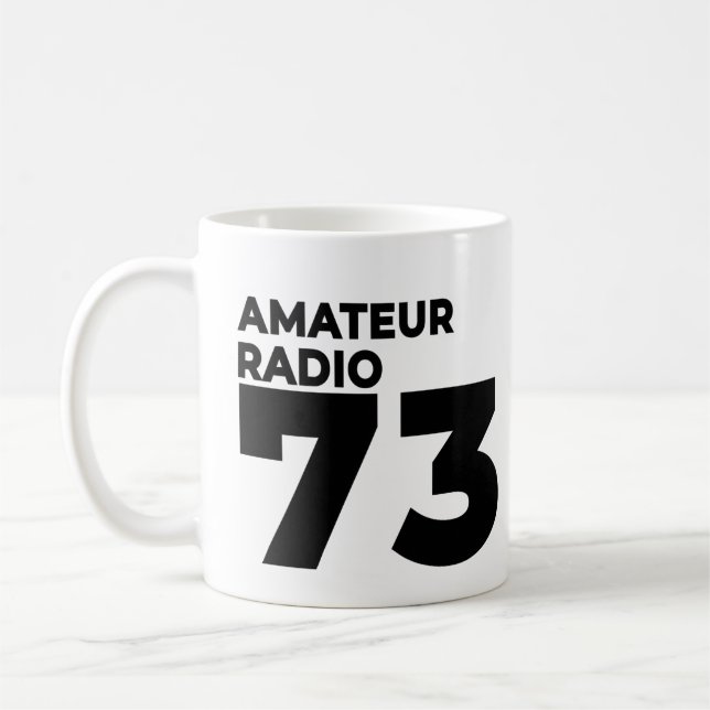 Mug Ham Radio Operator 73 - Amateur Radio Mania (Gauche)