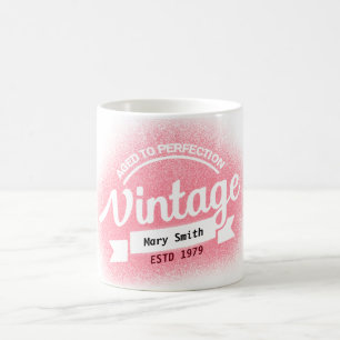 Mug hanche personnalisation anniversaire vintage vieil