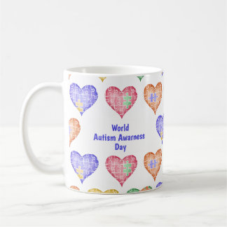 Mug Hand Drawn Watercolor World Autism Awareness Day