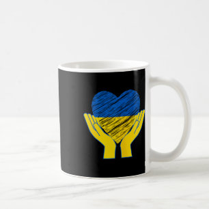 Mug Hands Off Ukraine Dans la manifestation ukrainienn