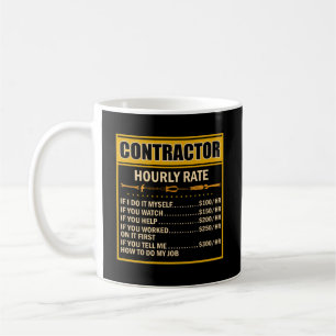 Mug Handyman Graphique des prix Entrepreneur Taux hora