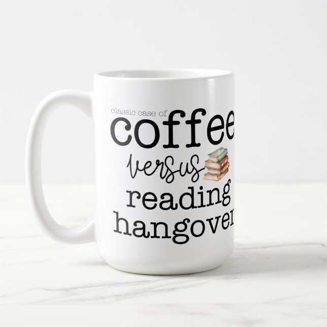 Mug Hangover de lecture/café (Gauche)