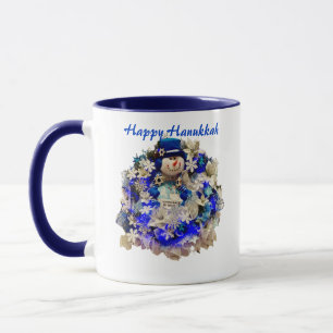 Mug Hanoukka Star moderne de David Snowman Wreath
