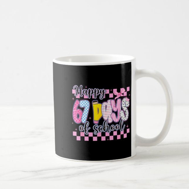 Mug Happy 67 Days Of School Six Seven Meme Boy Girl Te (Droite)