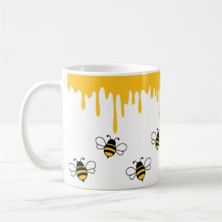 Mug Happy Bee Cute Funny Motif de miel