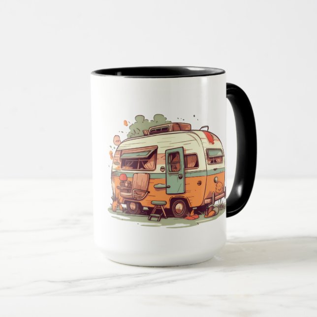 Mug Happy Camper Trailer (Devant droit)