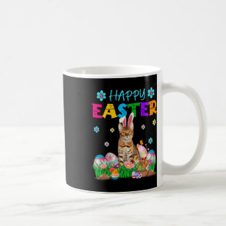 Mug Happy Easter Bunny Bengal Cat Hunting Eggs Colourf