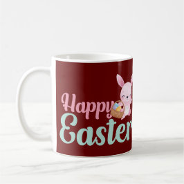 Mug HAPPY EASTER drôle de lapin de Pâques egghunt