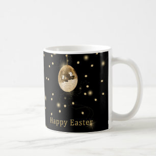 Mug Happy Easter Gold Disco Ball