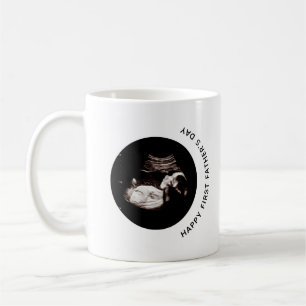 Mug Happy First Fête des pères Bébé Sonogramme Photo