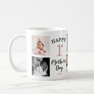 Mug Happy First Mother's Day 8 Photo Collage