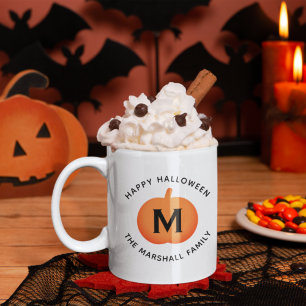 Mug Happy Halloween Citrouille orange sur mesure initi
