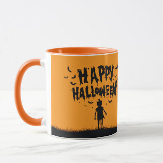 Mug Happy Halloween:Mug with Mysterious Silhouette