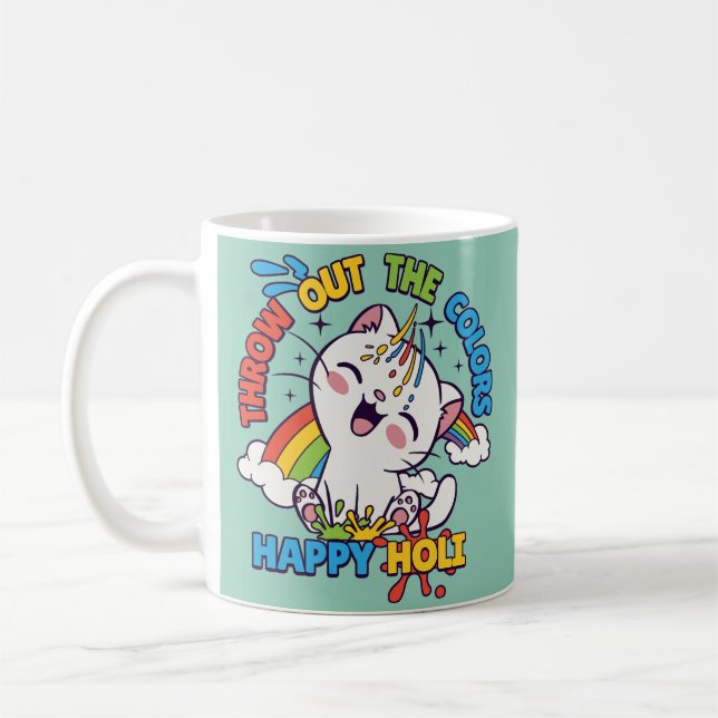 Mug Happy Holi Cat (Gauche)