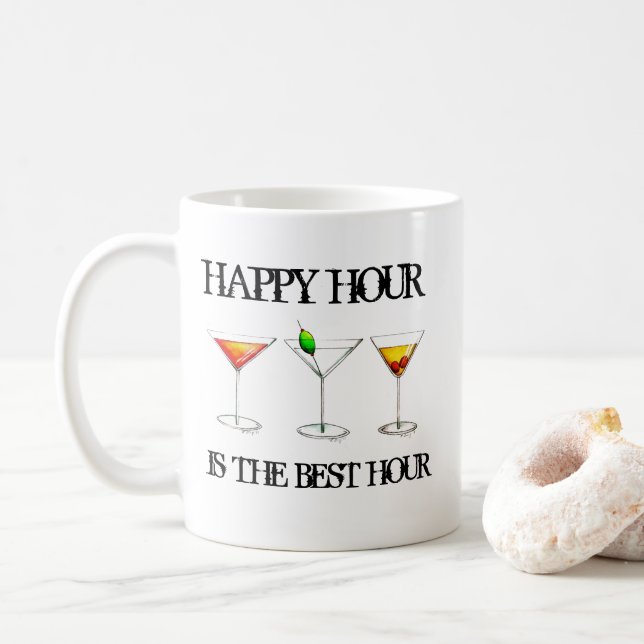 Mug Happy Hour est la meilleure heure de cocktails de  (Avec donut)