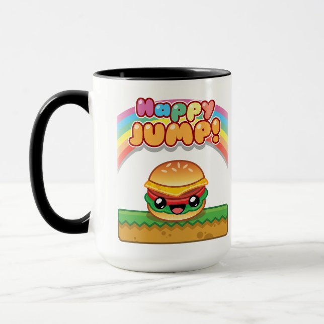 Mug Happy Jump Burger Title Style (Gauche)