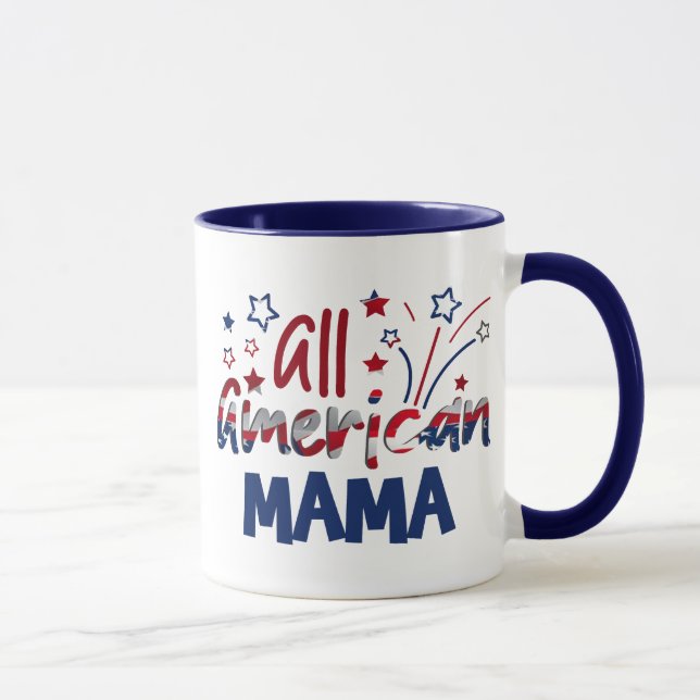 Mug happy maman's day cadeau idée all american maman m (Droite)