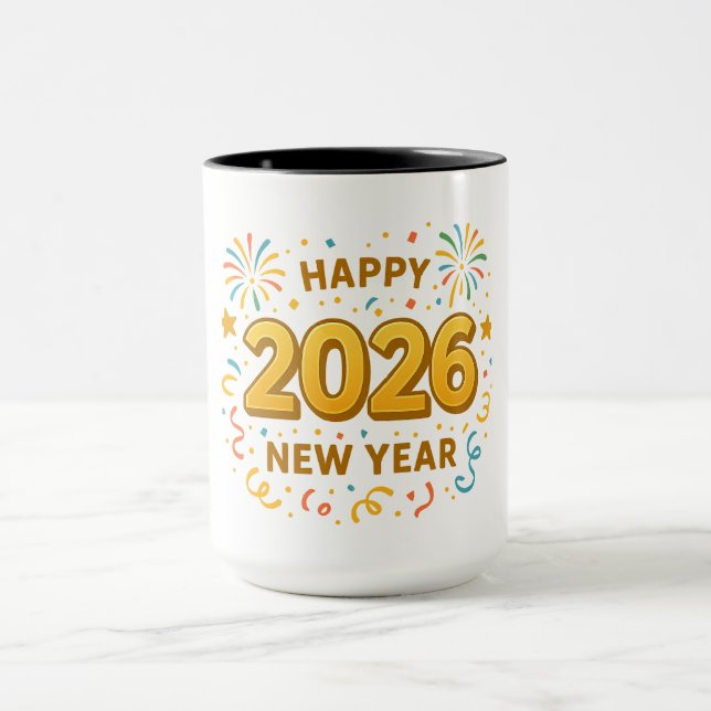 Mug Happy New Year 2026 (Centre)