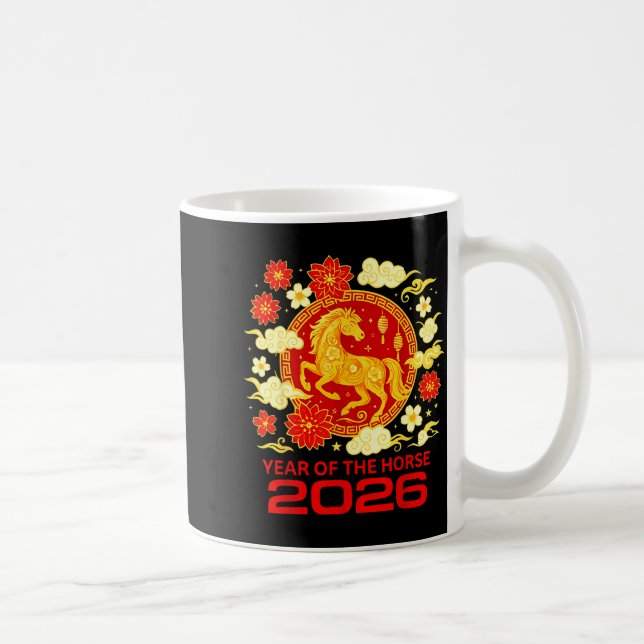 Mug Happy New Year 2026 Chinese New Year Horse Zodiac  (Droite)