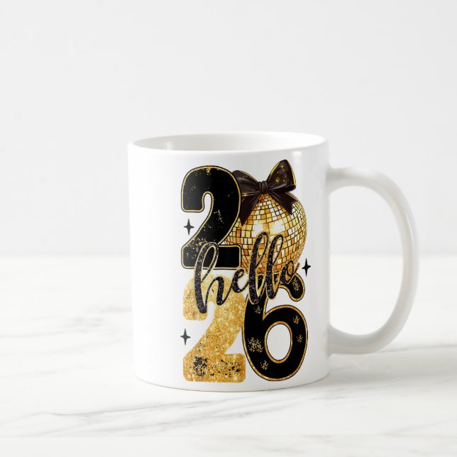 Mug Happy New Year Party 2026 Ballon Family Matching M (Droite)
