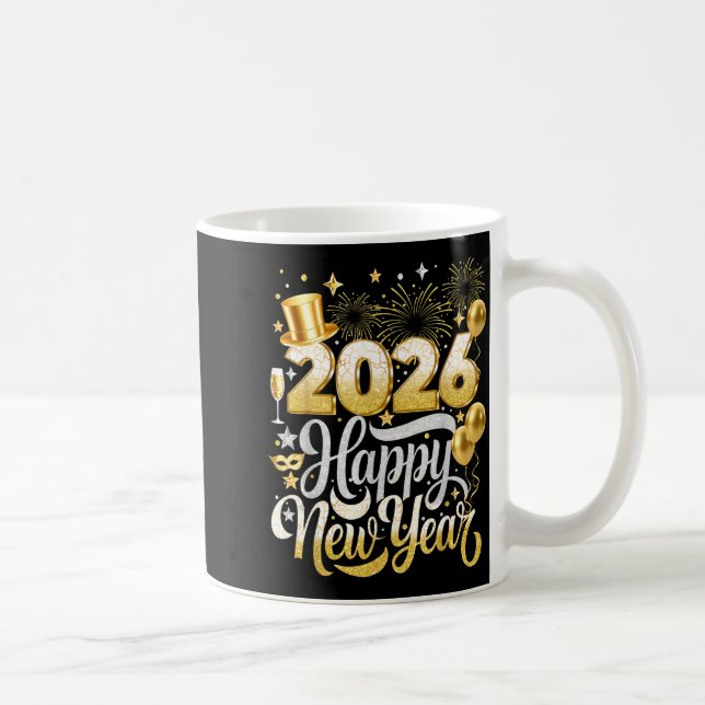 Mug Happy New Year Party 2026 Nye Funny Family Matchin (Droite)