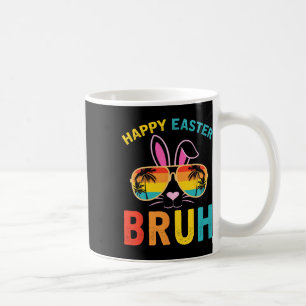 Mug Happy Pâques Bruh Shirt Bruh mème drôle Dire Bro