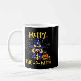 Mug Happy Pug-O-Ween Drôle de chien Pug Halloween