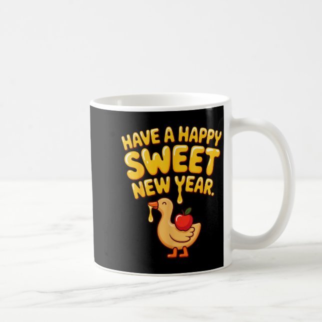 Mug Happy Sweet New Year Goose Cookie Rosh Hashanah  (Droite)