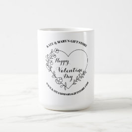 Mug Happy Valentine's Day Business Name Website