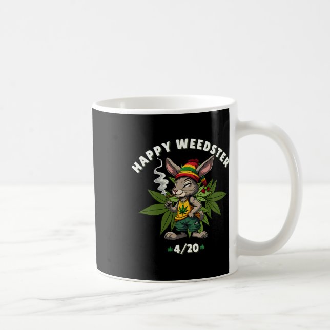 Mug Happy Weedster Stoned Bunny Joint Easter Day  (Droite)